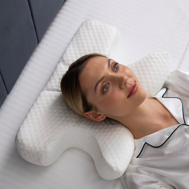 ”BUTTERFLY” CPAP Hovedpude – Ergonomisk pude mod tryksår & rynker - Seniorpleje - hovedpude til CPAP - Seniorpleje - LEPE-01 - -