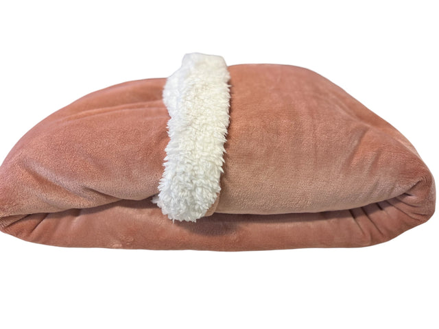 Hyggetæppe - Ren luksus! Tyk, blød og vamset (150 x 200) Den perfekte gave! 6 farver - Seniorpleje - Hyggetæppe - Seniorpleje - SPL - SWEE03 - Rosa -