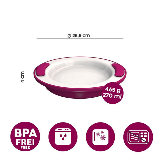 KEEP WARM – Varmetallerken der holder din mad varm eller kold længere. GRÅ - Seniorpleje - Ergonomiske drikkekopper - Ornamin - ORN-M201-27 - -