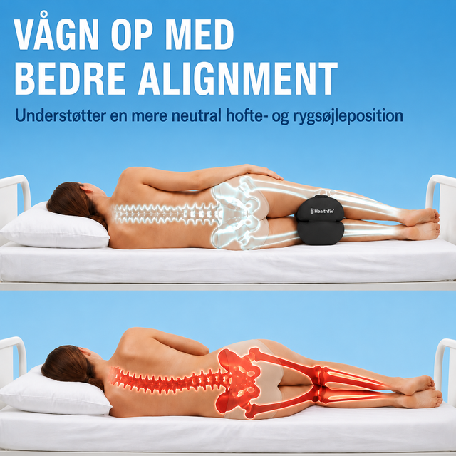 Side-Sleeper – justerbar knäkudde för sidoliggare