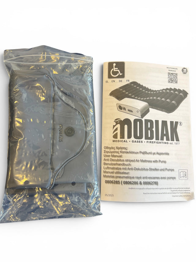 Premium vekseltrykmadras til tryksårsforebyggelse – støjsvag pumpe & zoner - Seniorpleje - Vekseltryksmadrasser - MOBIAK - MOB-0806285 - -