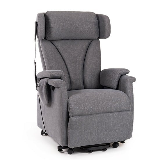 "RELAX" Elektrisk lænestol med hjul & elevation - Ergonomisk & unikt design. NYHED 2025 - Seniorpleje - Lænestole - Saljol - SAJ - RELAXCHAIR - 4 - BLØD - GRAFIT (MØRKEGRÅ) -
