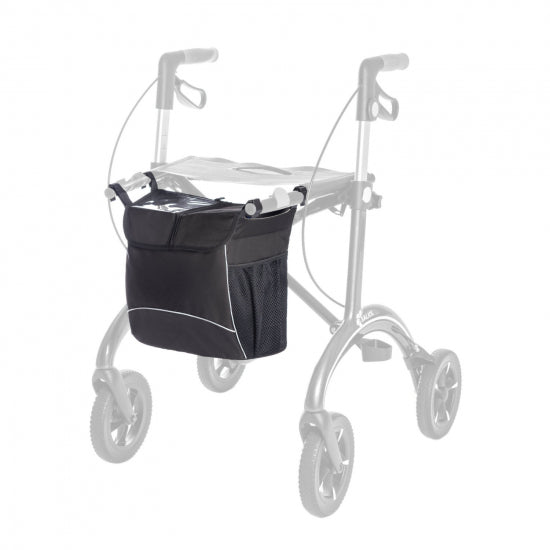 Sort taske til SALJOL Rollatorer – Praktisk & handy. Smarte detaljer & reflekser - Seniorpleje - tilbehør til rollator - Saljol - SAJ - 4058789009260 -