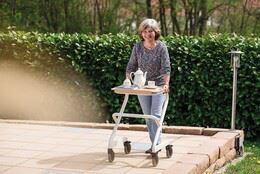 Indendørs rollator PAGE - Luksuriøs & unikt design. Multifunktionel - Seniorpleje - Indendørs rollatorer - Saljol - SAJ-4058789007754 - Small - -