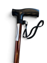 Höjdjusterbar käpp i brons, 73–93 cm