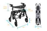 WONDER XXL rollator – max 204 kg