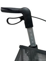 “ATHLON SL”, kulfiber rollator - Super lækker, smart og ultra let. Vejer kun 5,1 kg - Seniorpleje - Udendørs rollatorer - Rehasense - RHS-CRSGL600UP - Grå med bløde hjul -62 cm. -