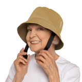 “BILLIE” hovedbeskytter -Smart og moderne bøllehat. CE + MDR godkendt - Seniorpleje - Hovedbeskyttelse - Ribcap - RIBBILCREASM 01 - Small -Creme -