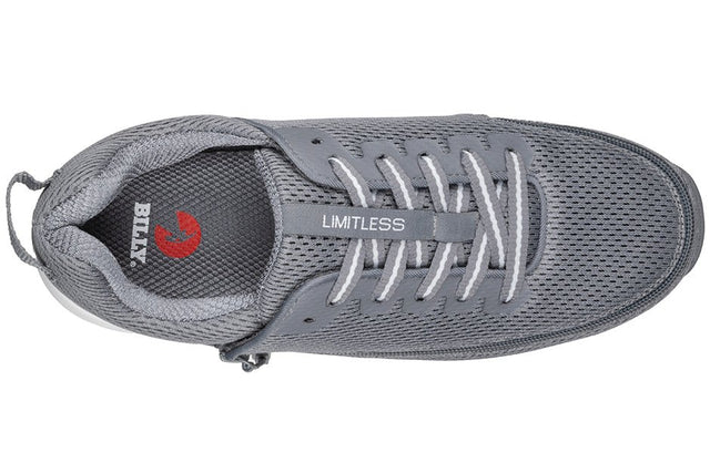 BILLY Limitless Herresko – Ekstra bred & åndbar Sneakers (Grå) - Seniorpleje - Sko & støvler med lynlås - BILLY - BM25179-010(XDR41) -  - 41 (EKSTRA BRED) - 