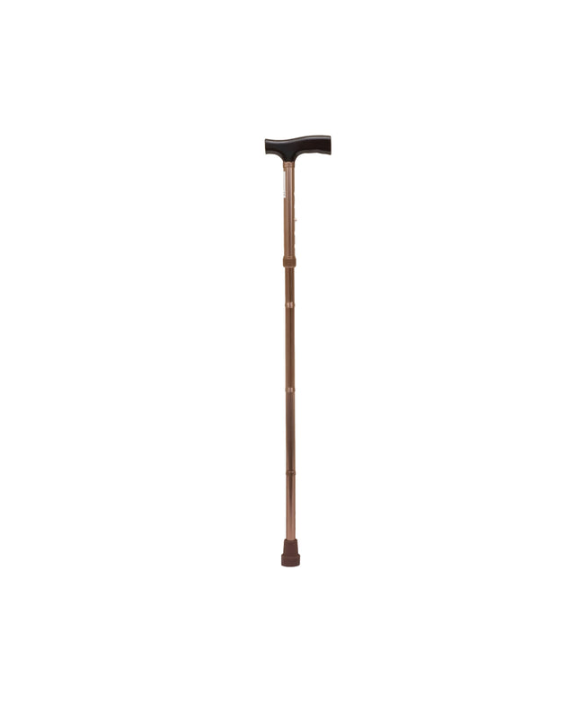 Höjdjusterbar käpp i brons, 73–93 cm