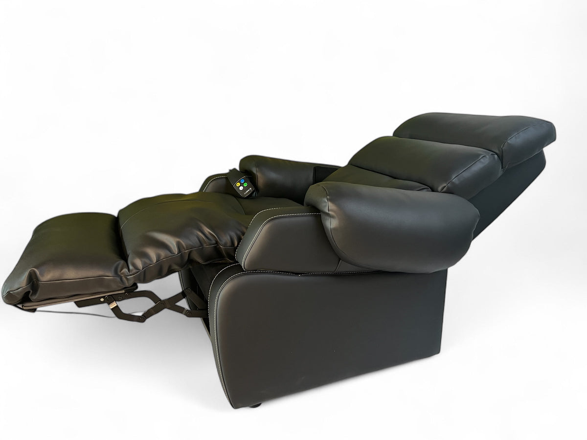 ”COCOON” Dual Motor, hvile og løftestol - Luksus og komfort i Ét. Perfekt seniorstol! - Seniorpleje - Lænestole - INNOV'SA - INNO - CR2M_L44NOIR (PU) - Sort (kunstlæder) - Sædebredde 44 cm - 