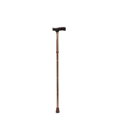 Foldbar stok i bronze –Let, justerbar og skridsikker vandrestok - Seniorpleje - Stokke - MOBIAK - MOK-0806523 -  - 