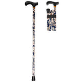 Foldbar stok med hvide blomster – Let, justerbar og skridsikker vandrestok - Seniorpleje - Stokke - MOBIAK -  -  - 