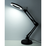 LED bordlampe med 8x forstørrelse - Fleksibel montering og Justerbart lysstyrke. USB - Seniorpleje - Bordlampe - Beijing Golden Eagel - BEIJ-04 - - -
