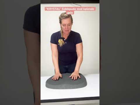 "CRYSTAL" - The ultimate luxury seat cushion with soft memory foam and gel. Large model