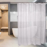 Antibakterielt badeforhæng med smukt ZEN-mønster - 183 x 200 cm. Neutral farve - Seniorpleje - Badeforhæng - Seniorpleje - SPL-WELT02 - - -