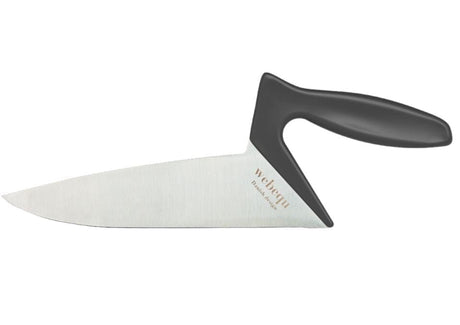 Ergonomisk Kokkekniv, soft touch - unik og let. 22,2 cm. Fås i 5 unikke farver - Seniorpleje - Ergonomiske køkkenknive - Webequ - WBQ-11090 - Grå - -