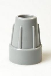 Gummidup/ dupsko til krykker & stokke - 2 størrelser. Grå - Seniorpleje - Seniorpleje - MBX-226216 - 15/16 mm - -