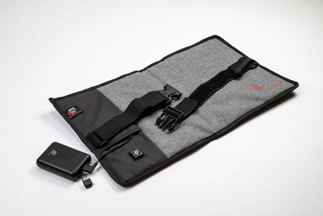 ”Heat Pad Pro” - Genopladelig & varmende multi-pad. Ideel til rollator og kørestolsbruger - Seniorpleje - lændevarmer - OUTCHAIR - OUT-5002 - - -