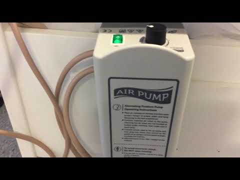Tryckavlastande växeltrycksmadrass inkl. pump