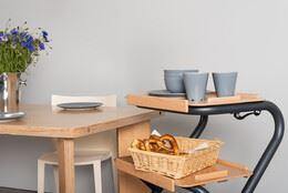 Indendørs rollator PAGE - Luksuriøs & unikt design. Multifunktionel - Seniorpleje - Indendørs rollatorer - Saljol - SAJ-4058789007754 - Small - -