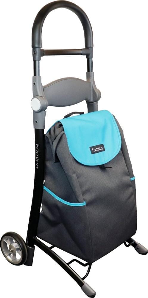 KOALA -Let Indkøbsvogn/ indkøbstaske - Håndtag med indbygget siddeplads. 2 farver - Seniorpleje - Indkøbsvogn - Shopper - Mobilex - MBX-319001(blå) - Blå - -