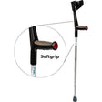 Krykke med blødt ergonomisk håndgreb, justerbar højde (1 stk). Køb her! - Seniorpleje - Krykker - Mobilex - MBX-315021 - - -