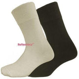“ReflexWear - komfortsokker. Øger blodcirkulation & heling af sår. 2 varianter - Seniorpleje - Seniorpleje - KILDE-200011 - TYKKE -SORT/ 35-38 - -