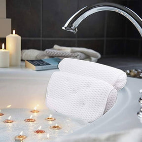 Rygpude og nakkestøtte til badekar - Blød & hurtigt tørrende. 35 x 35 x 9 cm - Seniorpleje - Pude til badekar - Seniorpleje - SPLBADEKAR-01 - - -