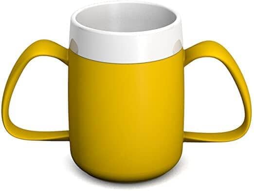 Senior- Ergonomisk termo drikkekop med 2 håndtag - 180 ml. 3 farver - Seniorpleje - Seniorpleje - SPLORN-02 - Gul - -