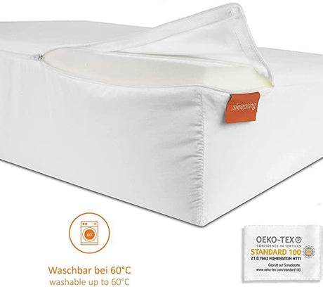 Skråpude/ kilepude til elevering af hoved, krop & ben. 15x45x90 cm. Allergivenlig - Seniorpleje - Skråpuder - Seniorpleje - SLEEPAMZ-02 - - -