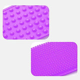 Smart silikone rygskrubber til bad - 2 sider & håndtag. Allergivenlig (11 x 76 cm) - Seniorpleje - Diverse badeværelsestilbehør - Seniorpleje - LERAMZ-01 - Lilla - -