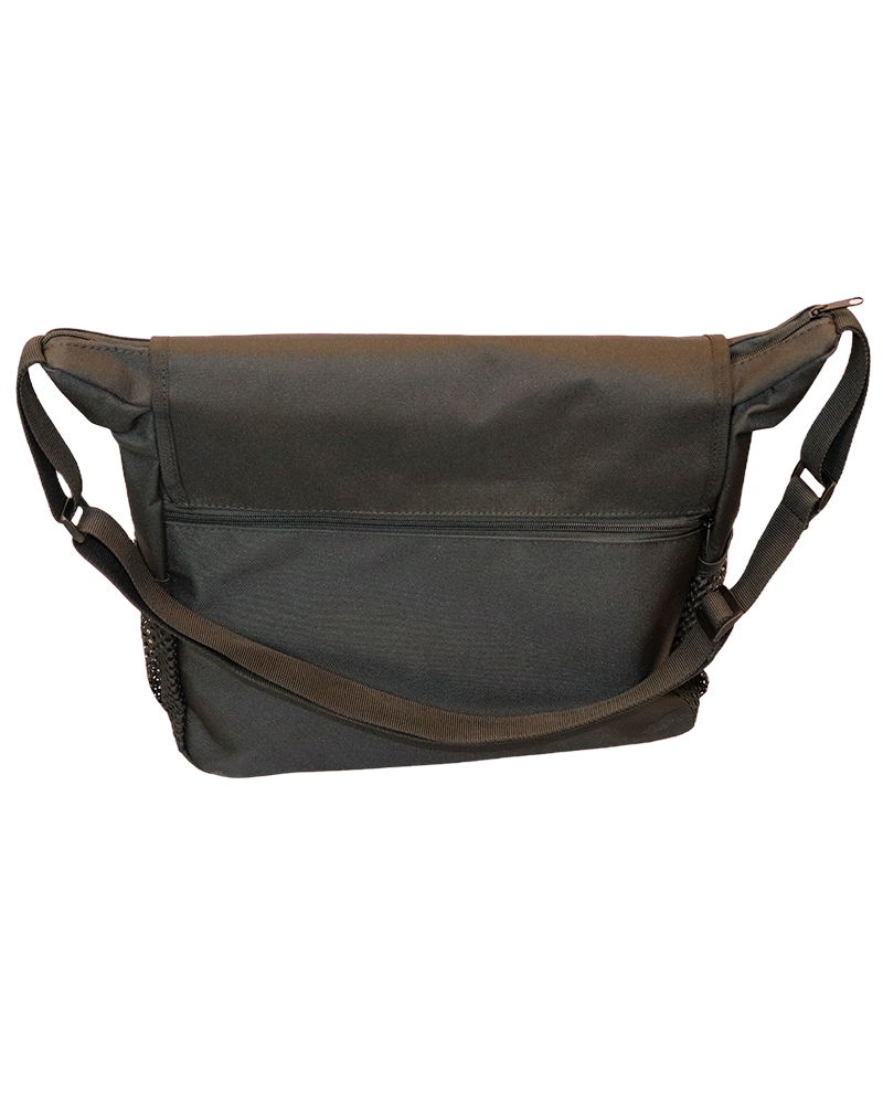Sort kørestolstaske 35x31x12 cm - Praktisk og klassisk skuldertaske til din kørestol - Seniorpleje - Kørestolstaske - Mobilex - MBX-279052 - - -