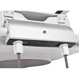 Toiletforhøjer med låg og smarte klapbare armlæn, højde 10cm. Luksus model - Seniorpleje - Toiletforhøjere - Mobilex - MBX-301702 - - -