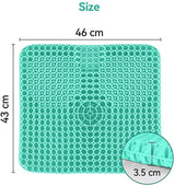 XL Gele siddepude til kørestol - Blød, støddæmpende & åndbar (46 x 43 x 3,5 cm) - Seniorpleje - Honningpude - Seniorpleje - SPL-Newm-01 - - -
